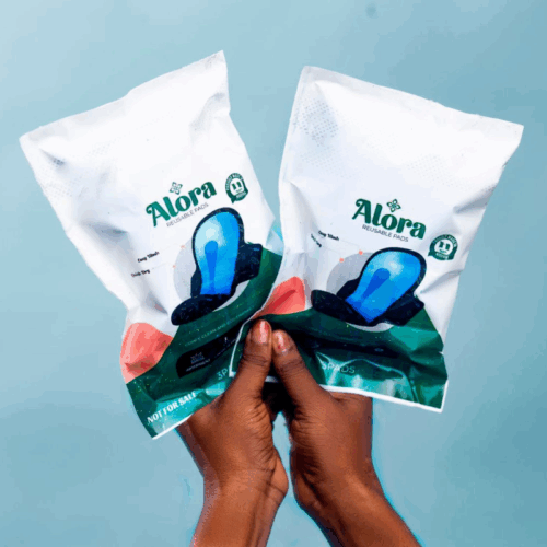 Alora Pad Pocket friendly Size Contains 1 heavy flow 2 moderate flow